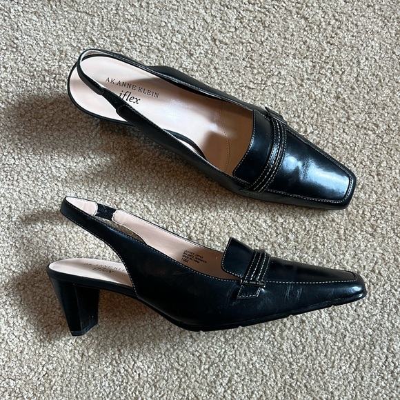 Anne Klein iflex Shoes - Anne Klein iflex black slingback heel size 10 excellent condition
